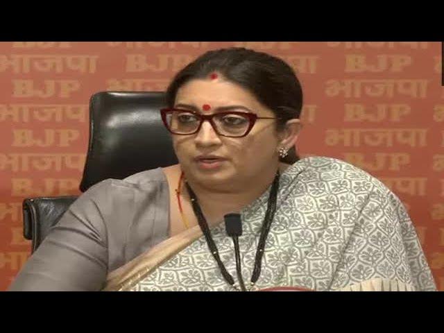 Smriti Irani on George Soros' remarks: Foreign forces trying to weaken India's democracy