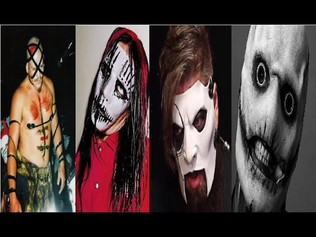 Slipknot - Evolution of masks and unmasked (1995 - 2022)