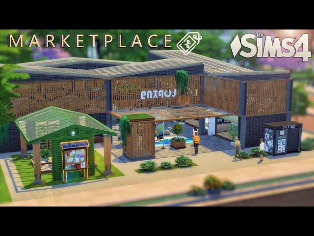  MarketPlace | Cafeteria  (noCC) THE SIMS 4 | Stop Motion