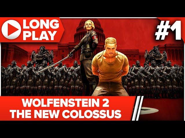 Wolfenstein 2: The New Colossus 100% Cinematic Longplay (All Collectibles, Death Incarnate) Part 1/2