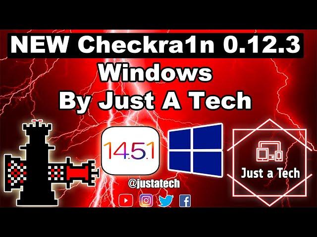 NEW Checkra1n 0.12.3 Windows| Checkra1n Windows Jailbreak iOS 14.5.1/14.5/12.5.3 iPhone 5S/6S/7/8+/X