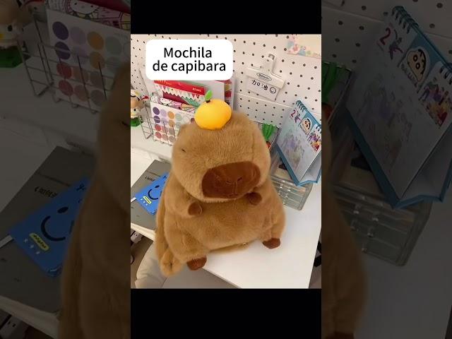 Mochila de capibara #iboop #iBOOP #capybara #peluches #plush #regalos #gifts #capibara #dolls