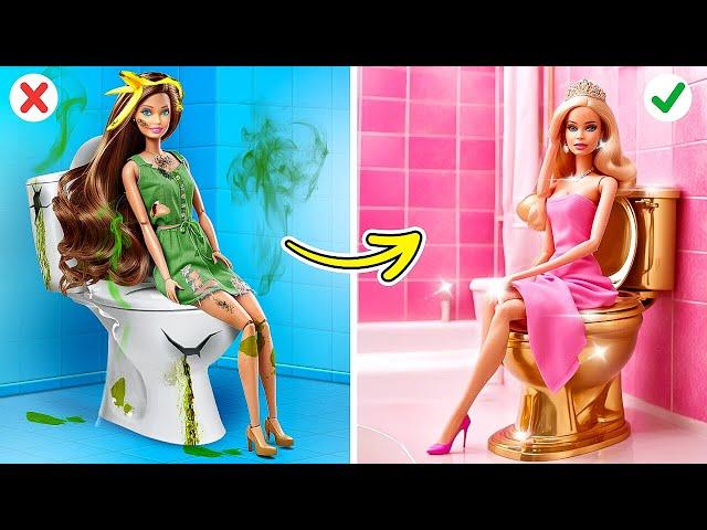 From Poor Doll to Rich Barbie  Cutest Doll Makeover Ideas