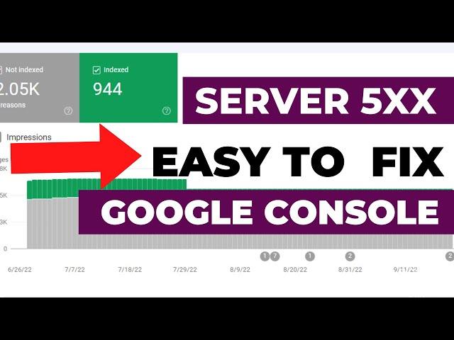 How To Fix " Server error (5xx) " into Your Google Search Console