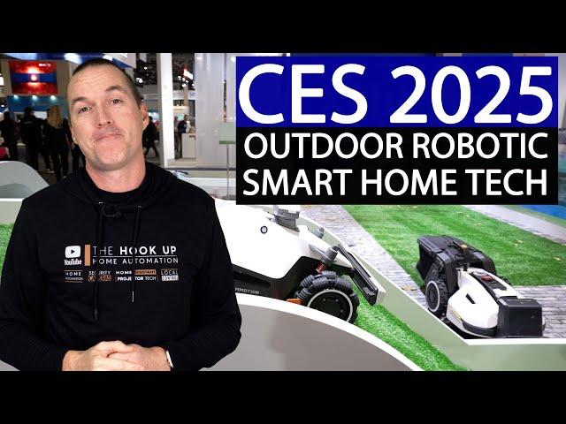 CES 2025 Outdoor Smart Home Tech  - Pool Robots and Robot Lawn Mowers