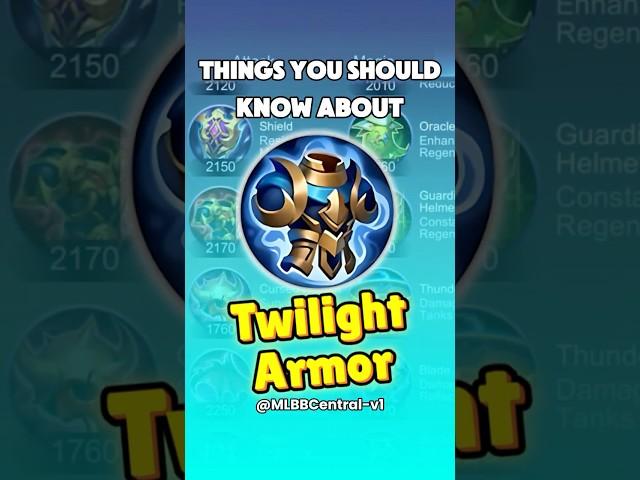 Things You Should Know About Twilight Armor | MLBB Item Guide