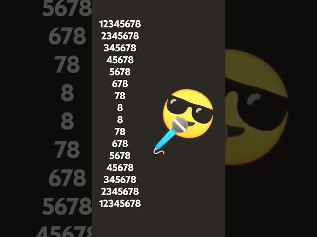 12345678 song