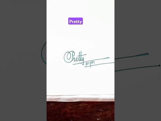 Calligraphy Signature | Pretty | sk cursive art