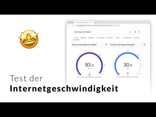 Internet Speed Test mit Google – Internetgeschwindigkeit messen