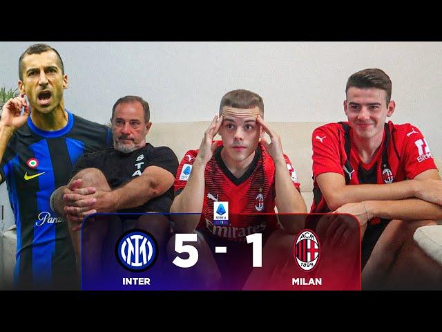 UMILIAZIONE. - INTER 5-1 MILAN | LIVE REACTION TIFOSI ROSSONERI