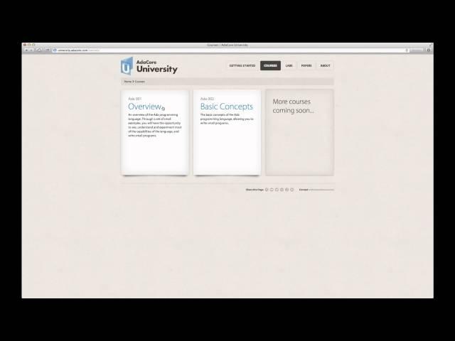 Introducing AdaCore University