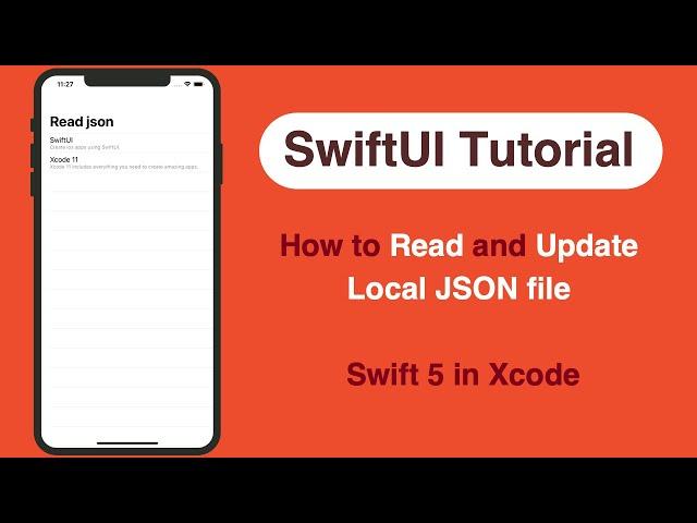 How to Read Local JSON file with List - Swift 5 in Xcode | SwiftUI Tutorial