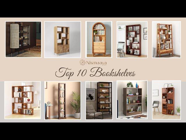 Top 10 Bookshelves Ideas 2024 | Bookcase Design |  Nismaaya Decor