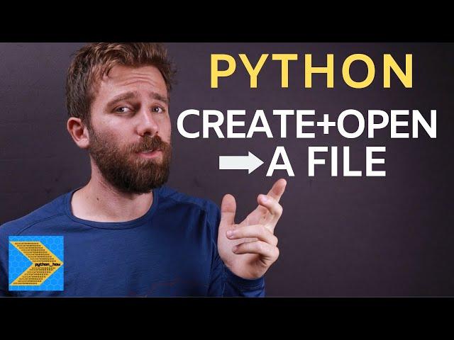 How to create and open a text file with Python