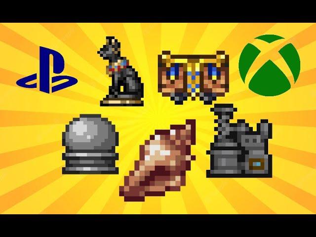 Terraria 1.4.4.9 Find Magic Conch Desert Minecart Slime + Bast Statue And Extractinator PS4/PS5/Xbox