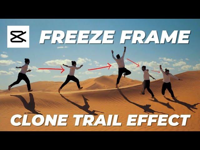 CapCut Tutorial - Freeze Frame Clone Trail Effect