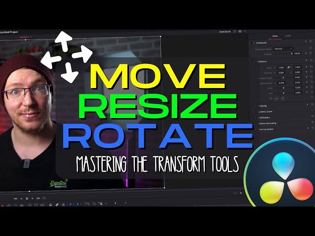 Move, Resize, Rotate AND MORE in Davinci Resolve - Mastering the Transform Tools