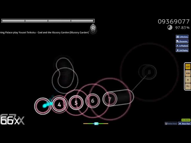 [osu!] Going godmode on 6.7* spaced stream map zoowee mama