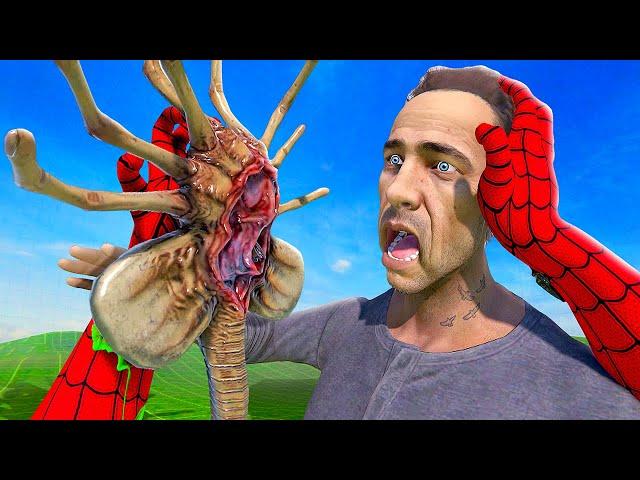 Putting Alien FACEHUGGERS on People - Bonelab VR Mods