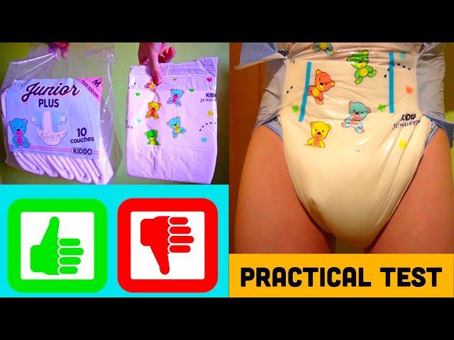PRACTICAL TEST Junior Plus: diaper with ONE adhesive strip - Retro Pampers alternative for adults?