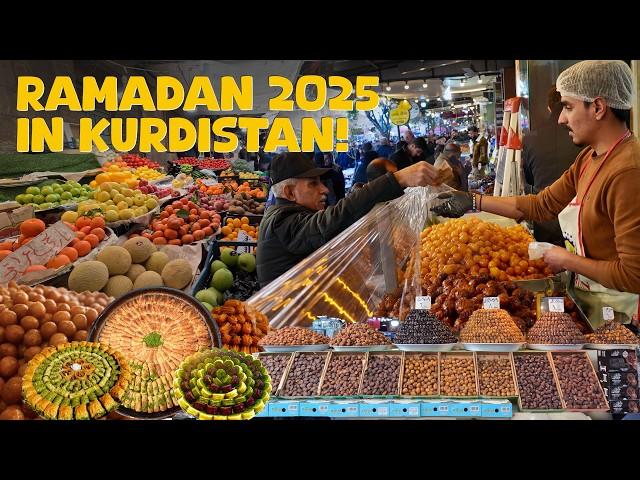 RAMADAN 2025 in KURDISTAN  IRAQ’S SWEET SECRET! Slemani Grand Bazaar Tour