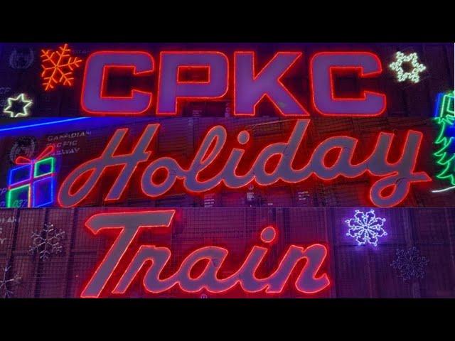 The CPKC HOLIDAY TRAIN in Edmonton  Alberta Canada | maplesnaps