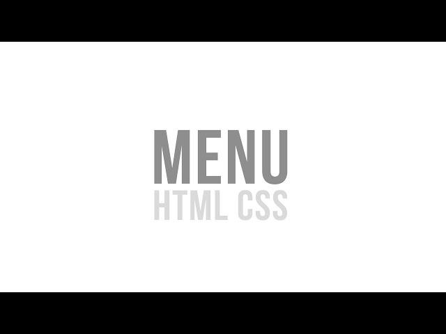 [#ИзиВеб] - Горизонтальное меню для начинающих! HTML CSS