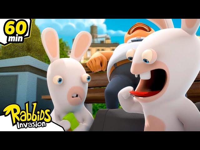 Time to feed the Rabbids! | RABBIDS INVASION | 1H New compilation | Cartoon for kids