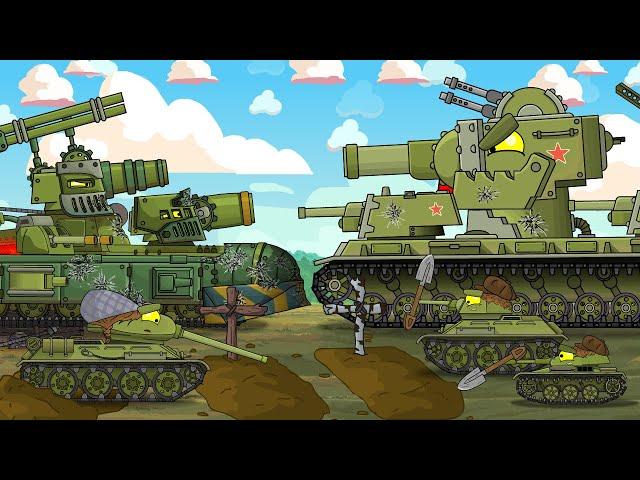 KV-6 does want to fight! Cartoons about tanks