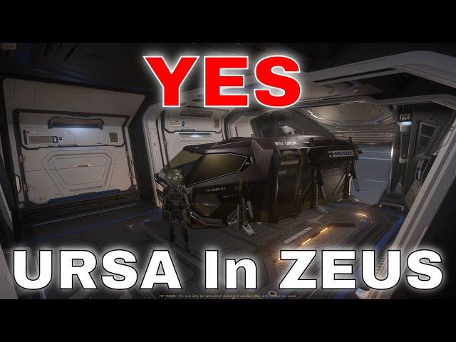 Will The URSA Medivac Fit In Zeus? YES, Sort Of | Star Citizen Science & Fun 4k