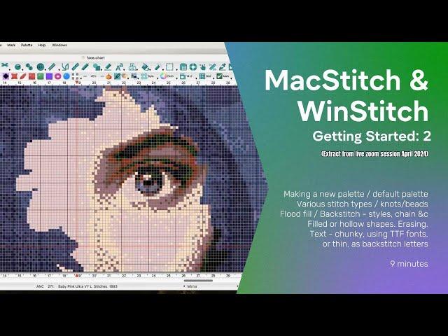 MacStitch and WinStitch: Getting Started, Part2