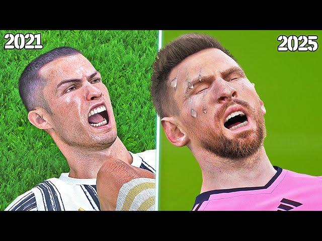 eFootball 2025 vs PES 2021 - Gameplay & Graphics Comparison | Unreal Engine vs Fox Engine