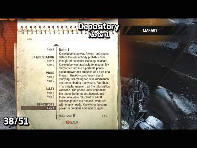 Metro 2033 Redux - All Diary Page Collectible Locations - Blogger Achievement/Trophy Guide - Part 2