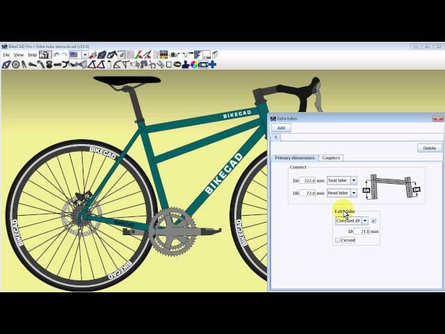 Adding Extra Tubes in BikeCAD