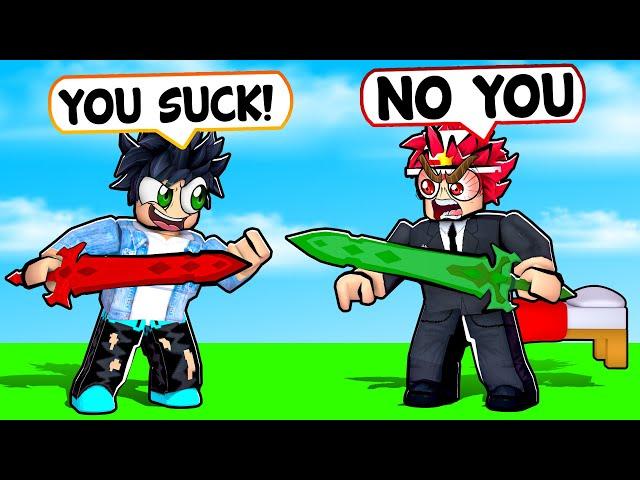 I Met A TOXIC PLAYER and I 1v1'd Him... (Roblox Bedwars)