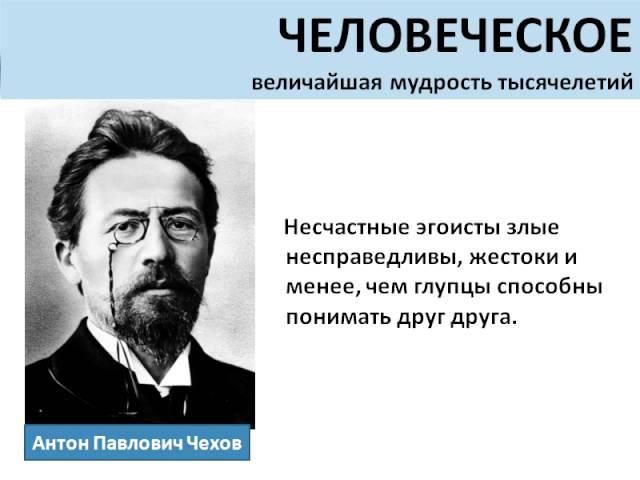 Цитаты, афоризмы, высказывания, выражения Антона Чехова о любви, жизни, мужчинах и женщинах.