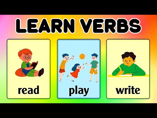 Kids Songs - Baby Learning Videos - LEARN VERBS/ACTIONS | Toddler Learning Videos |Super Renell Kids