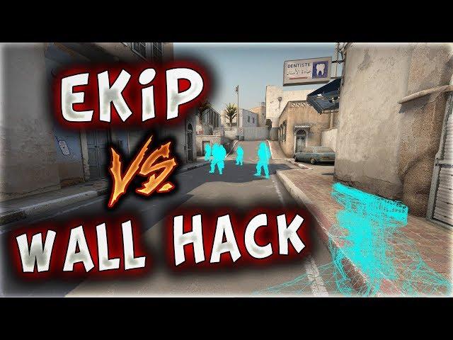 WALL HACK VS EKİP 5 KİŞİLER !! NASIL AĞLIYORLAR AMA (CS:GO)