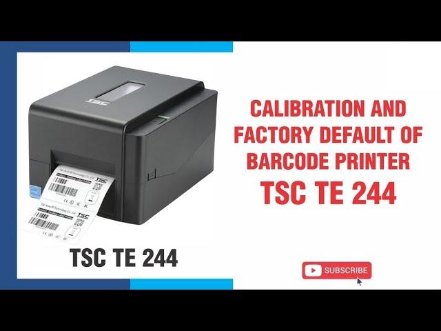 How to install label and ribbon roll in tsc te 244 barcode printer