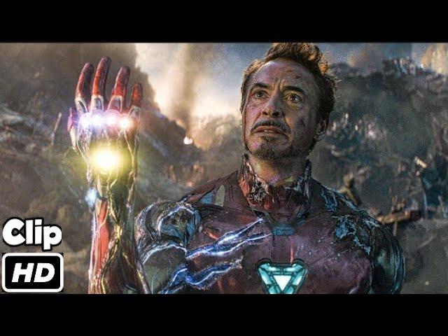 iron Man Snap Scene Hindi  Avengers Endgame  Movie Clip HD  4K  iMAX