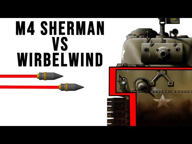 M4 Sherman VS Wirblewind Armor Simulation│Viewer Requested Simulation