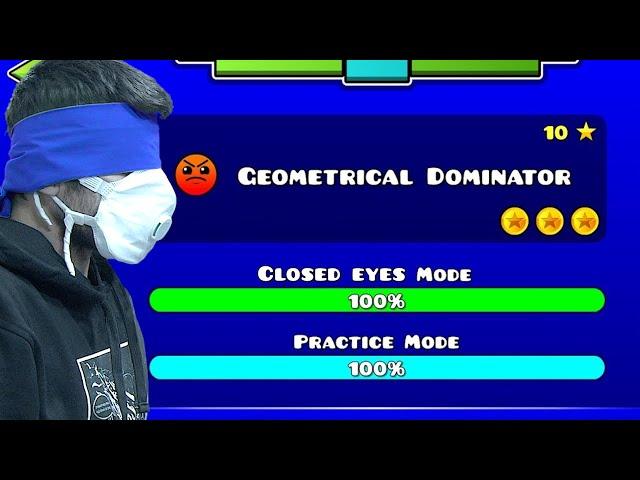 Geometry Dash - Level 19 Geometrical Dominator Closed Eyes