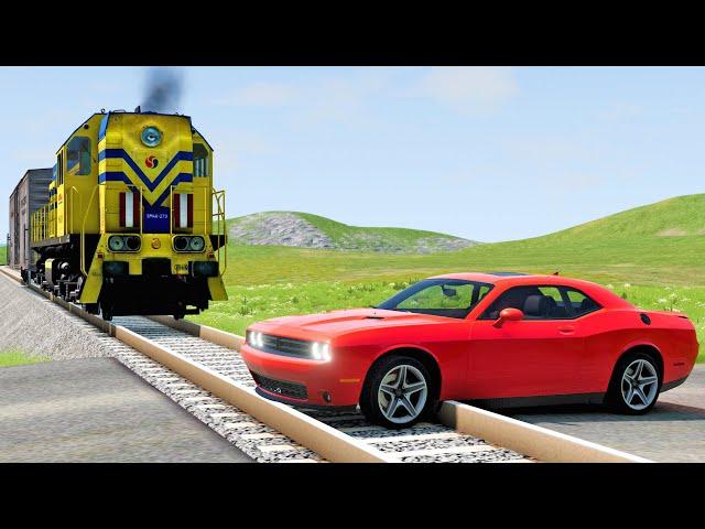 Cars vs Rails #2 - BeamNG.drive