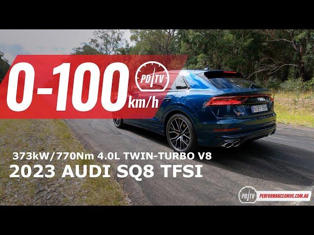 2023 Audi SQ8 TFSI 0-100km/h & engine sound