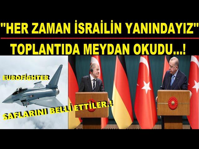 TOPLANTIDA MEYDAN OKUDU...! ''İSRAİLİN YANINDAYIZ'' DEDİ.!