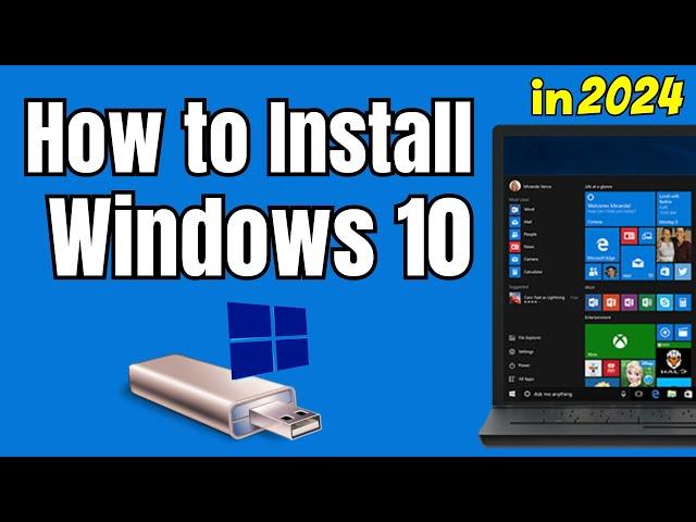 How to Install Windows 10 from a USB Flash Drive {in 2024}