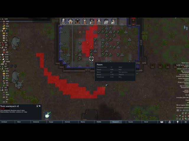 Rimworld BIOTECH | How to get RID of TOXIC WASTEPACK the LEGIT WAY - ( No Mods/ No Cheats )