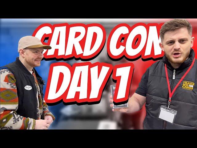 CARD CON DAY 1 - BUYING AND SELLING SPORTS CARDS IN LONDON - UK CARD SHOW VLOG!!!