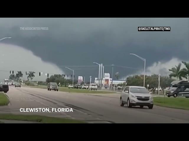 Watch as multiple tornadoes hit Florida as Hurricane Milton approaches