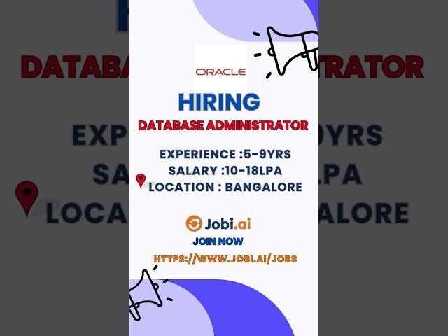 "Oracle Database Administrator at Oracle | 5-9 Years of Expertise | Mastering Data Management!"